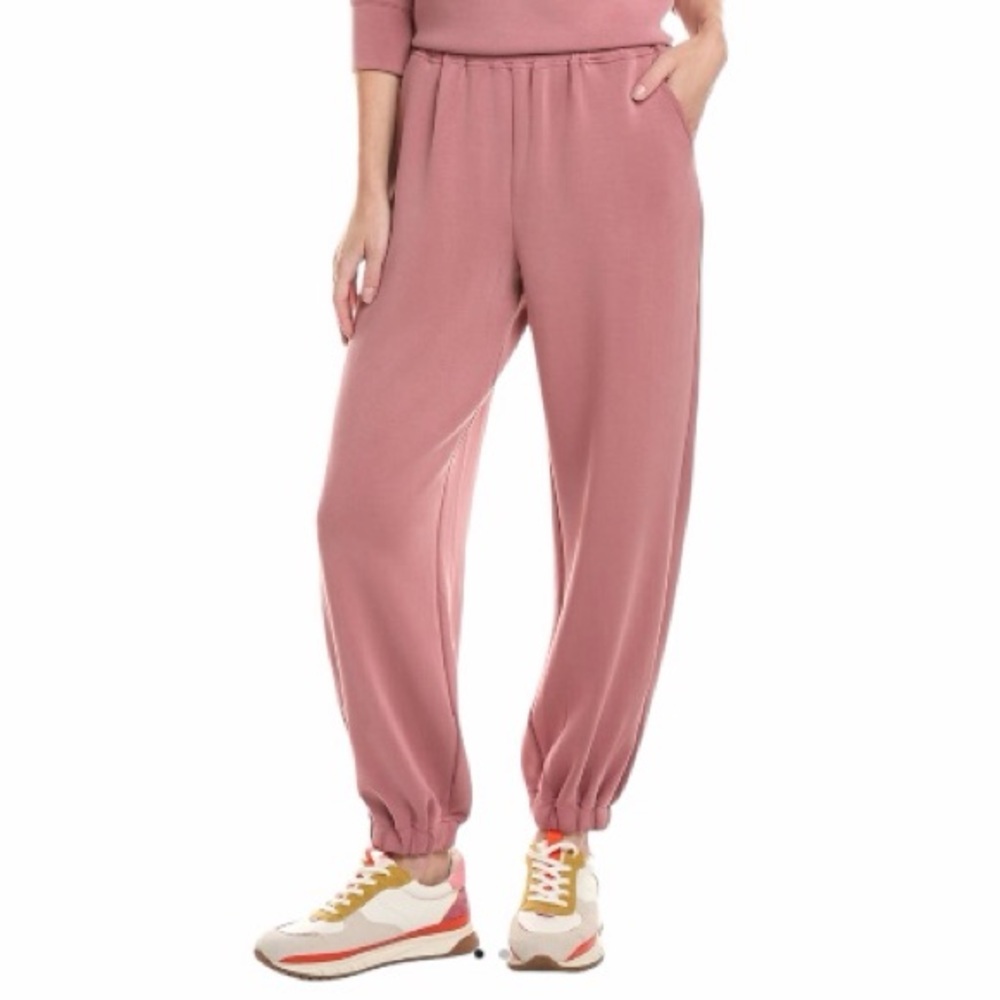 • FATE • Solid Color Scuba Joggers in bubblegum pink